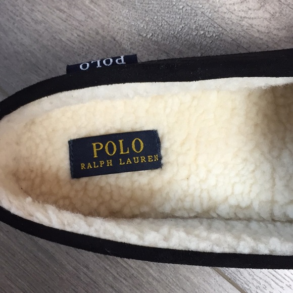 NEW POLO Ralph Lauren Mens Memory Foam Slippers Moccasins - Picture 3 of 6